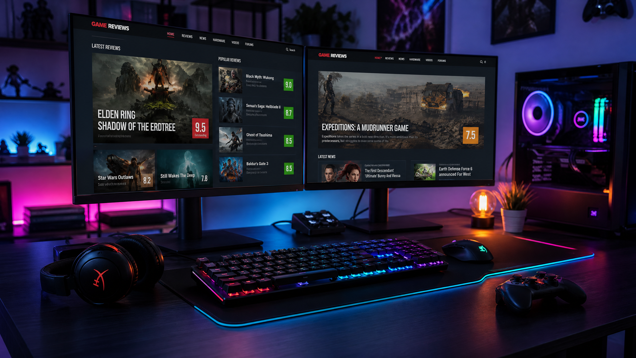 The FemoraKil gaming setup